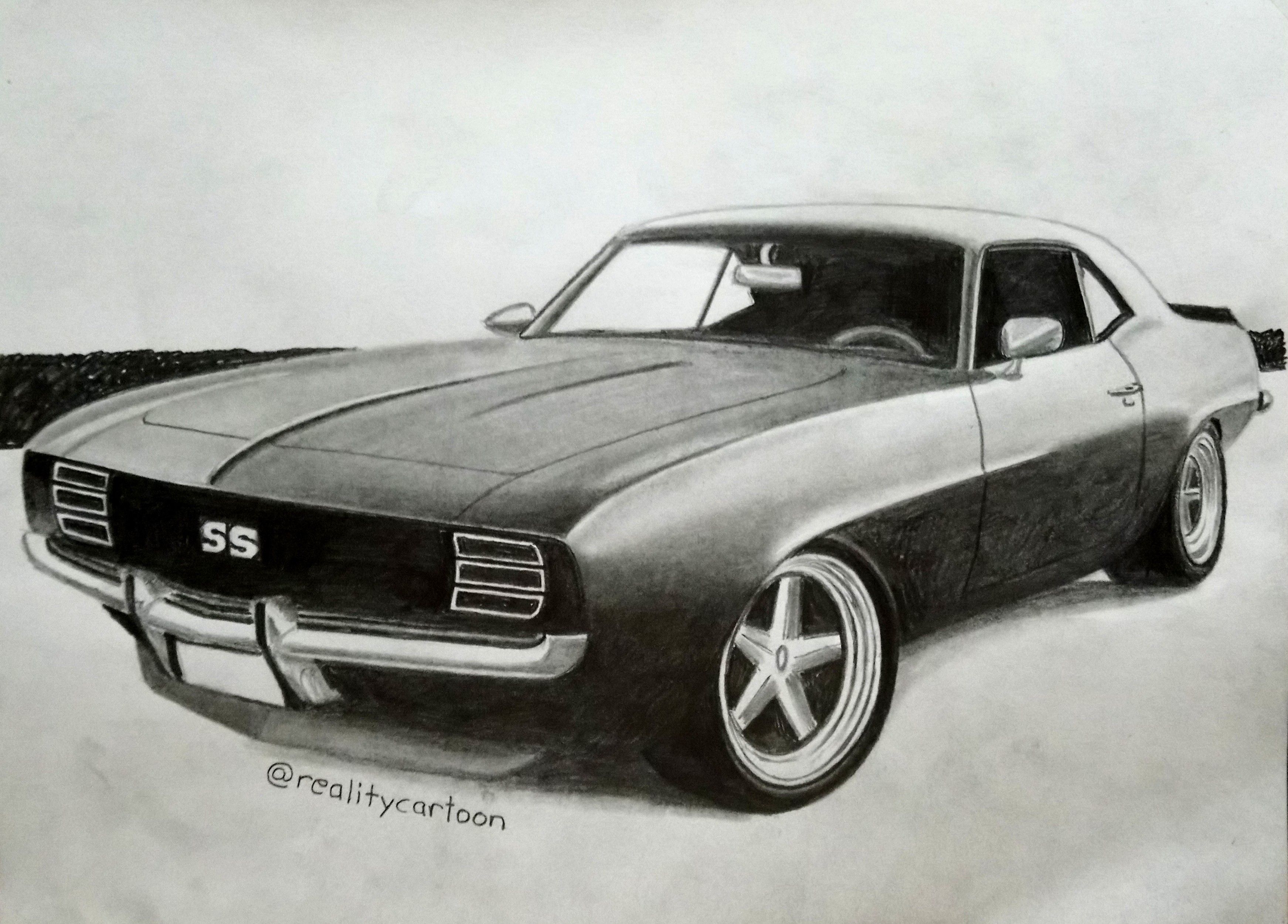Daily drawing #7...... Chevrolet Camaro SS — Steemit