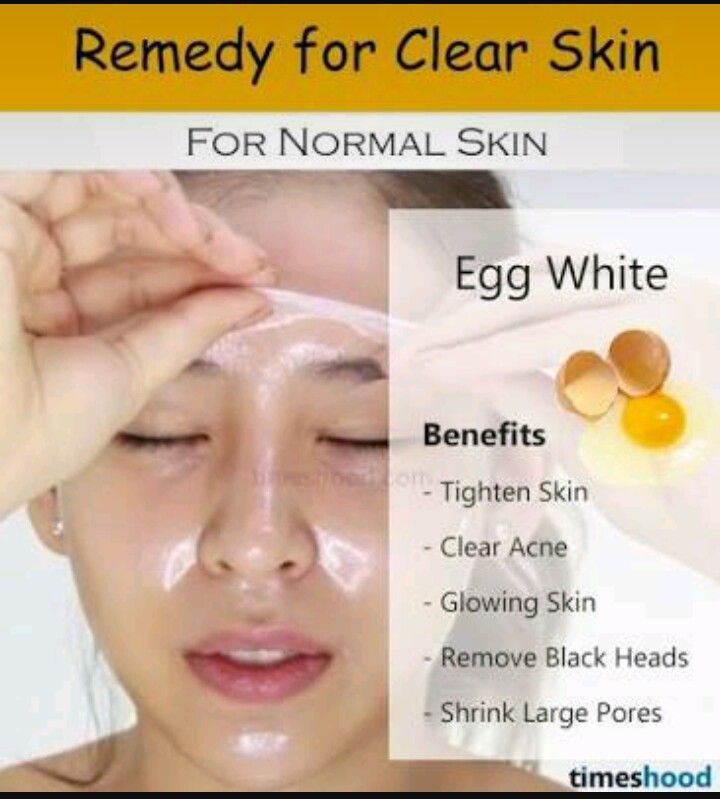 Advantages of egg white on face