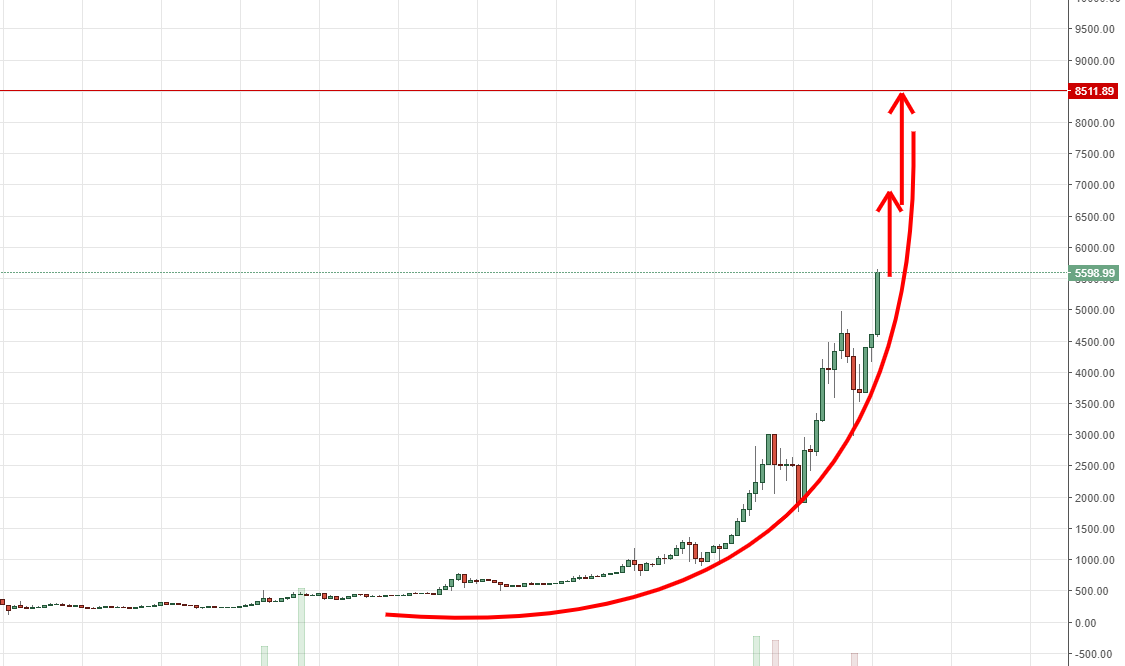 Bitcoin Parabolic Chart