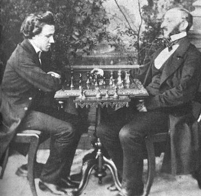 Morphy's Opera chess game | Poster