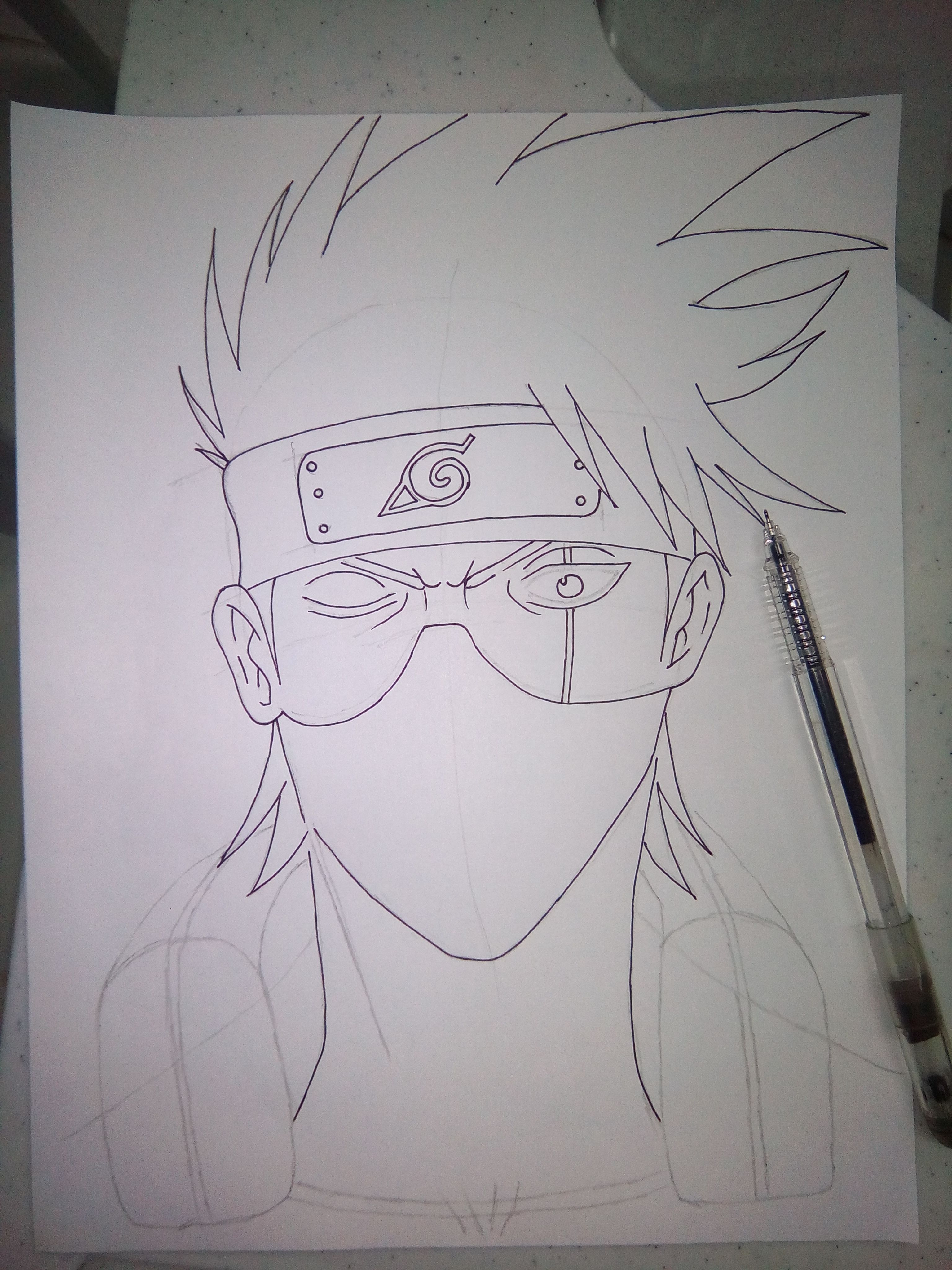Kakashi Hatake Drawing | Cool drawings, Naruto drawings, Naruto sketch  drawing