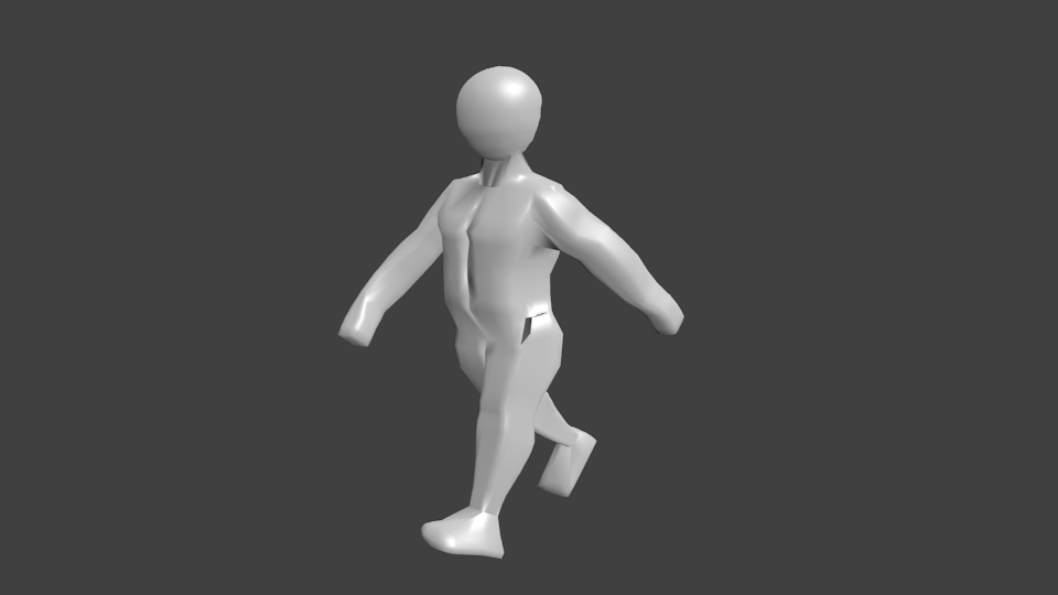 Attempt 2 of modeling a humanoid