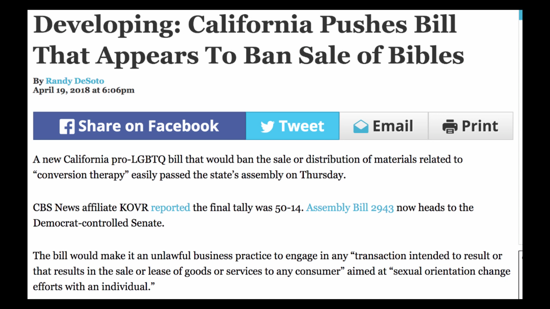 Is California going to ban the Bible in May? — Steemit