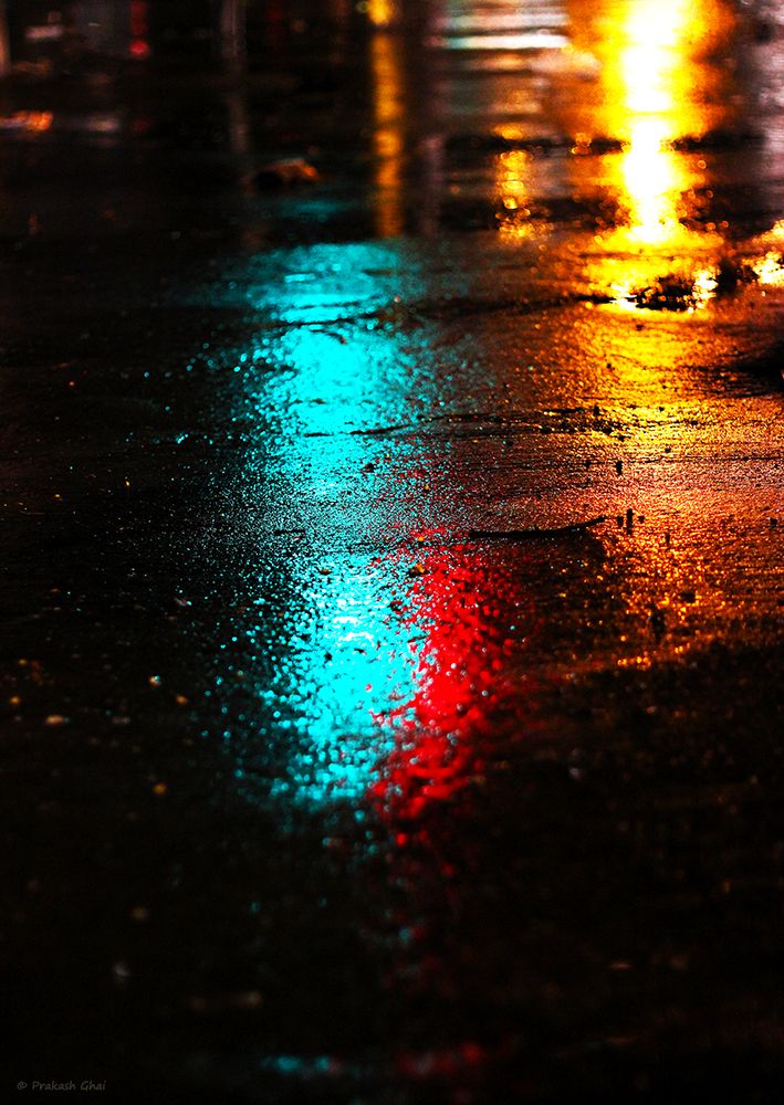 infrastruktur Slået lastbil Uskyld Reflection of Lights on Wet Street, post Rain - Minimalist Photography (2  HQ Photographs) — Steemit