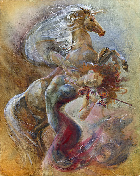 Free Spirit Painting by Lena Sotskova http://sotskova.com