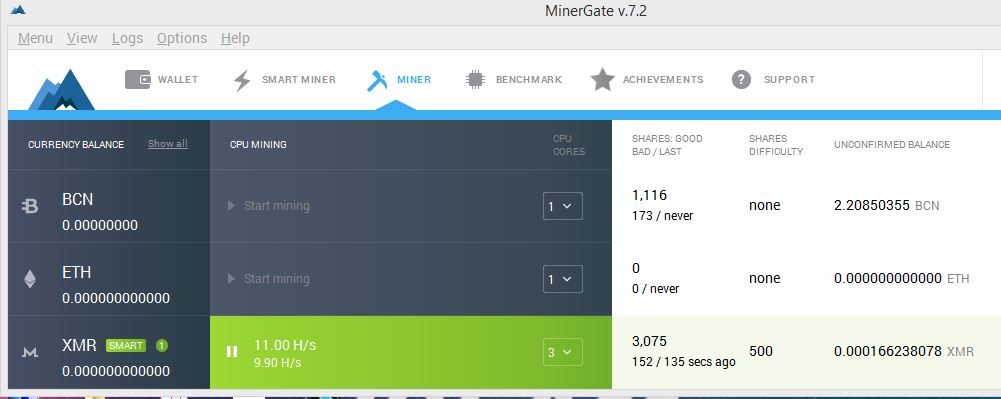 Майнергейт калькулятор. MINERGATE не показывает баланс.