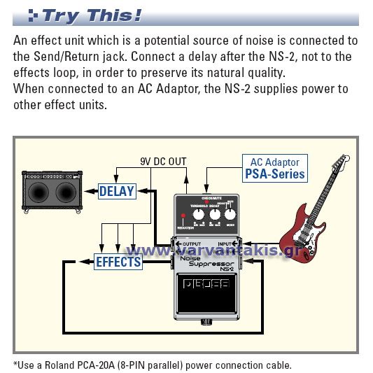 Boss ns 2 noise suppressor схема