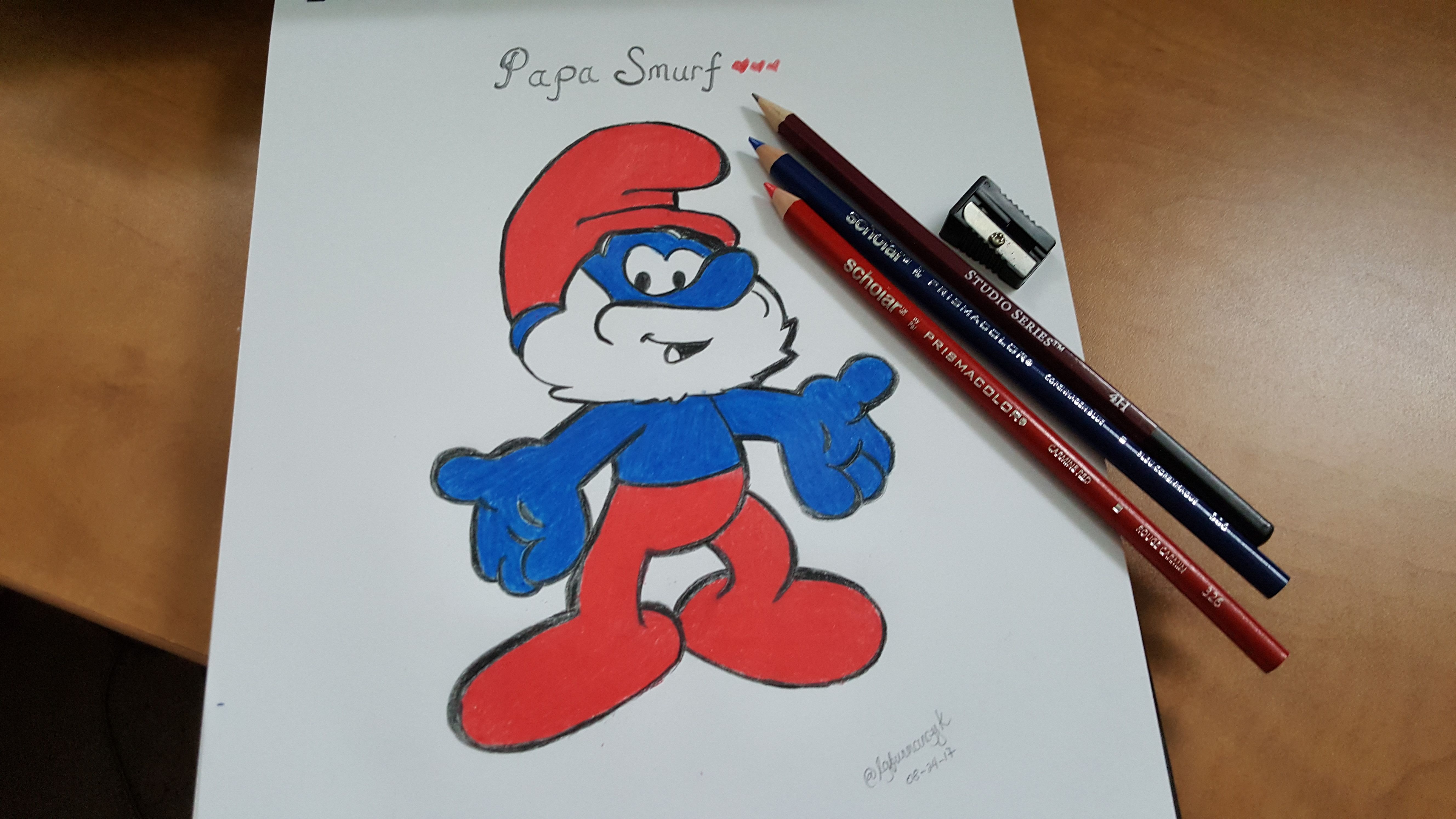 Smurf drawing deals