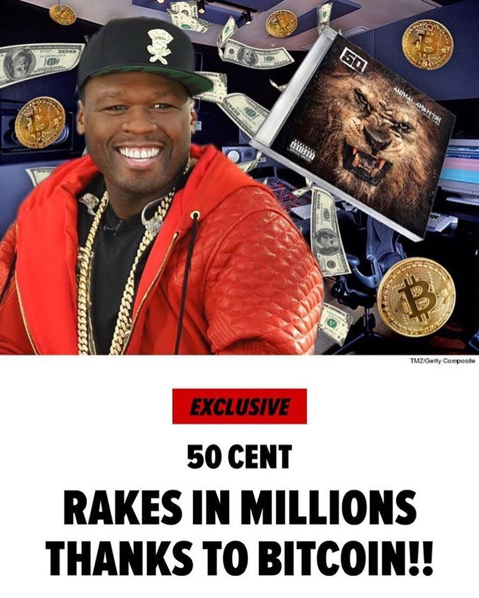50 cent made millions on bitcoin bitpay card back to btc