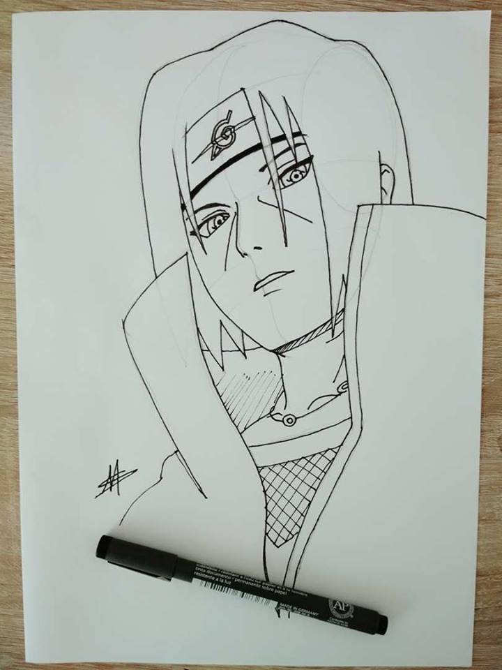 How to draw Itachi Uchiha - [ Naruto ] ✏️  channel: Easy