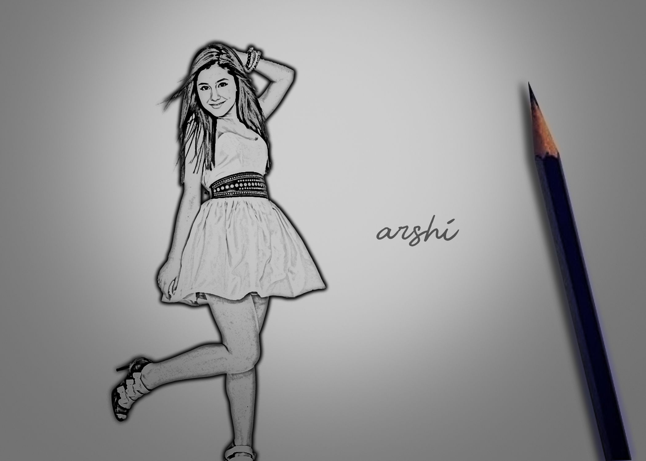 pencil drawing girl Images • BTS girl (@255873644) on ShareChat