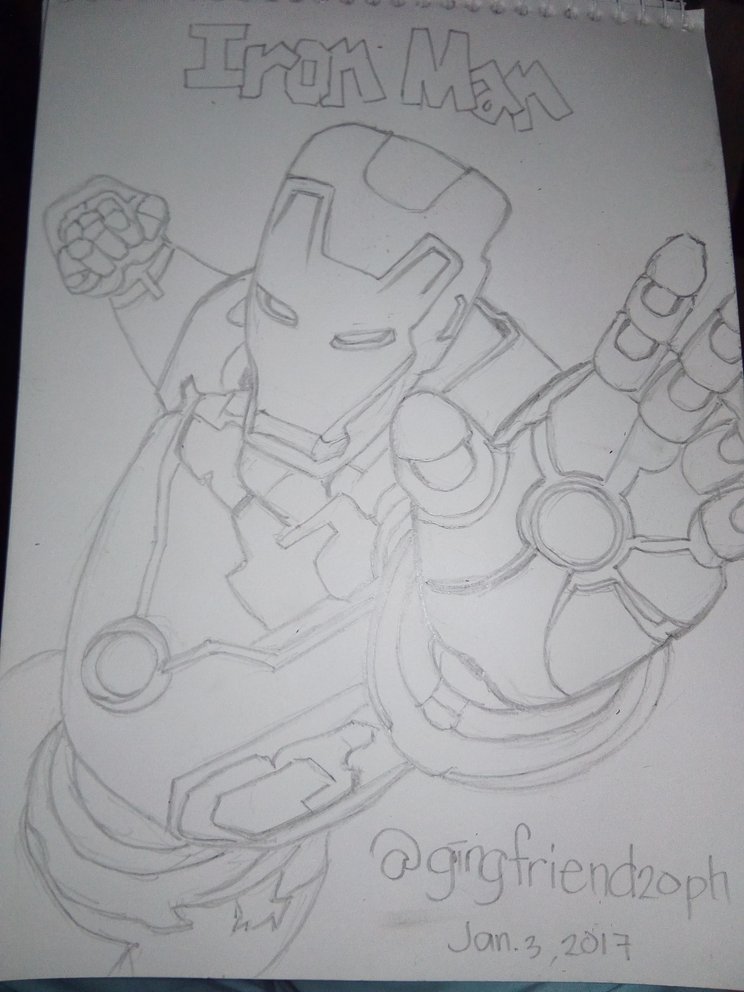 Iron Man Pencil Art Drawing