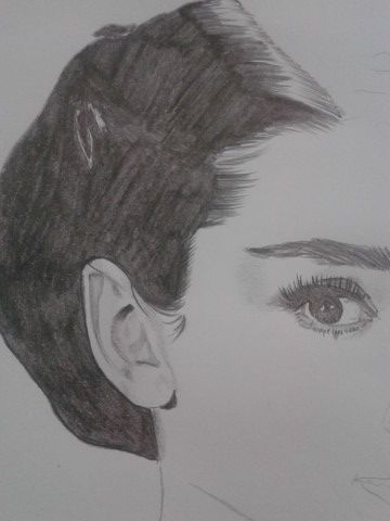 Tribute: my drawing of Audrey Hepburn — Steemit