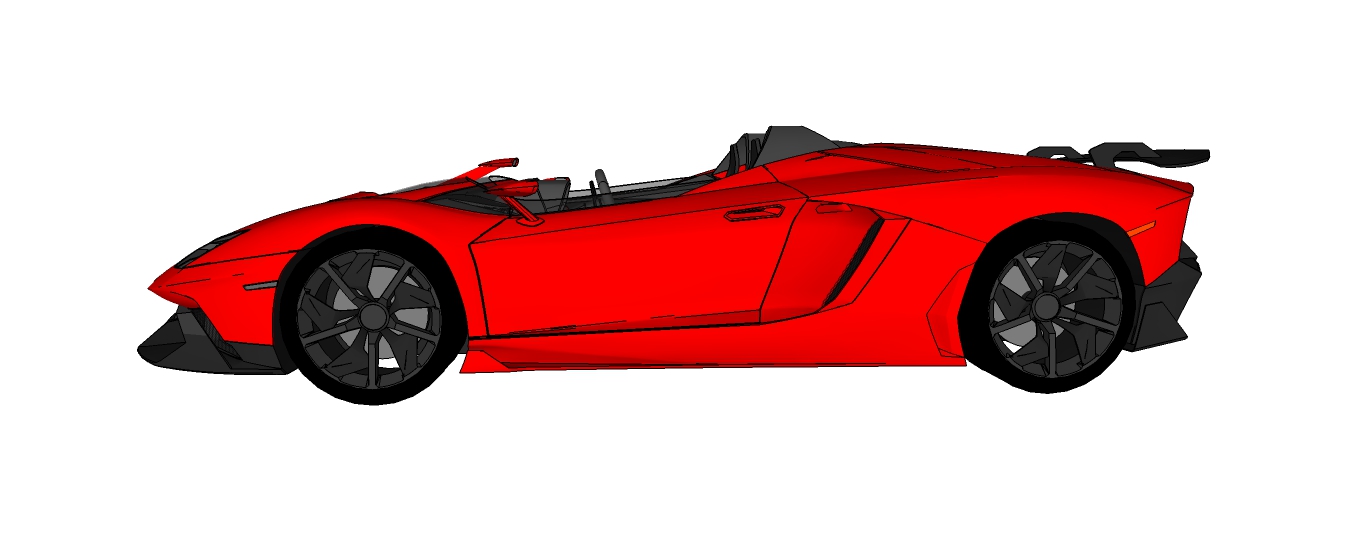 The Lamborghini Aventador J - design with sketchup — Steemit