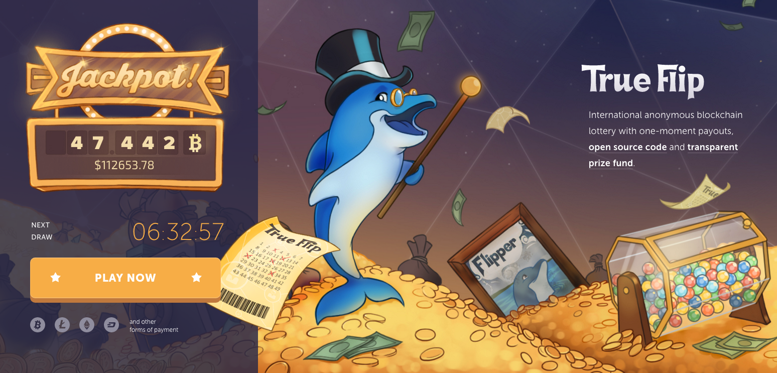 Prize now. True Flip. TRUEFLIP Casino. BTC Casino Lottery. Розыгрыш биткоина.