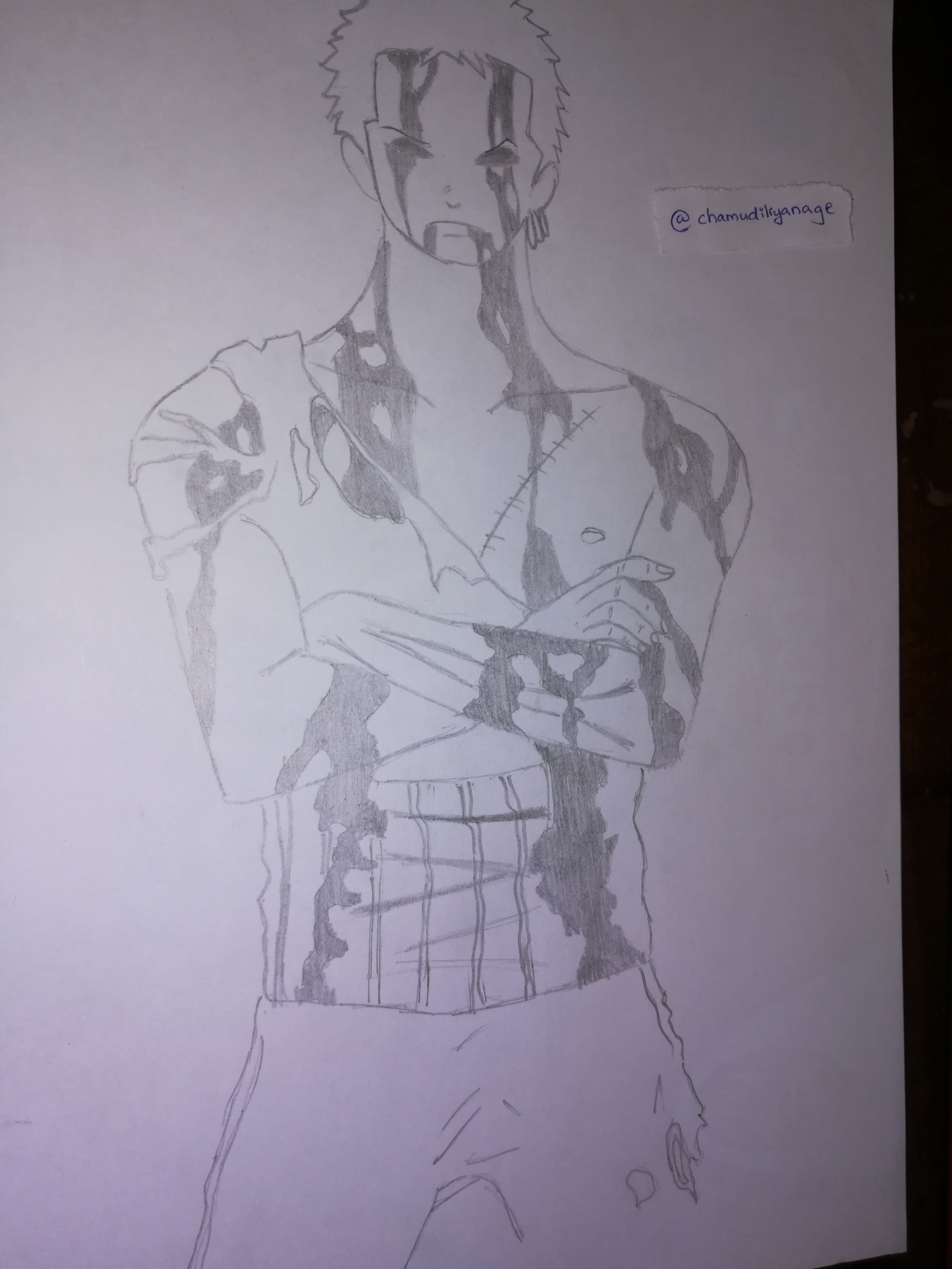 Anime Drawing Challenge One Piece Character Theme Entry 1 Roronoa Zoro Steemit