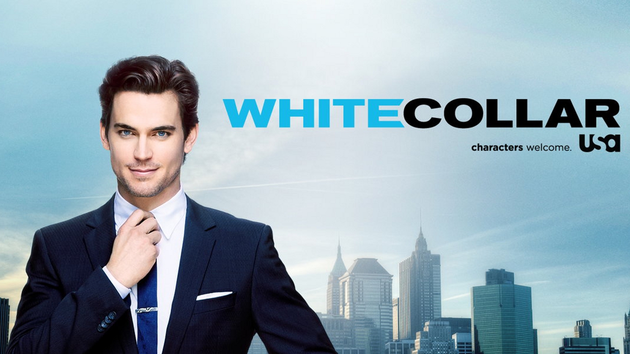 Show white. Белый воротничок афиша. Белый воротничок сериал заставка. White Collar логотип. White Collar Style Страна производитель.