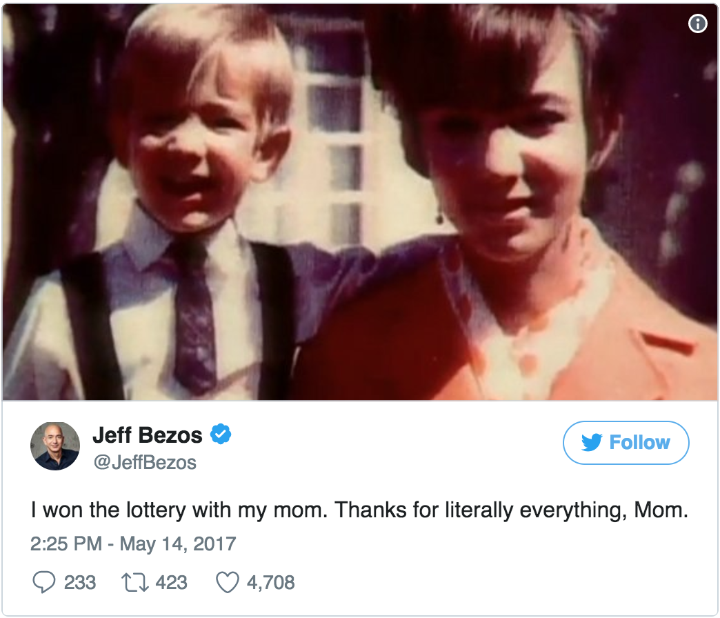 How  founder Jeff Bezos went from the son of a teen mom to