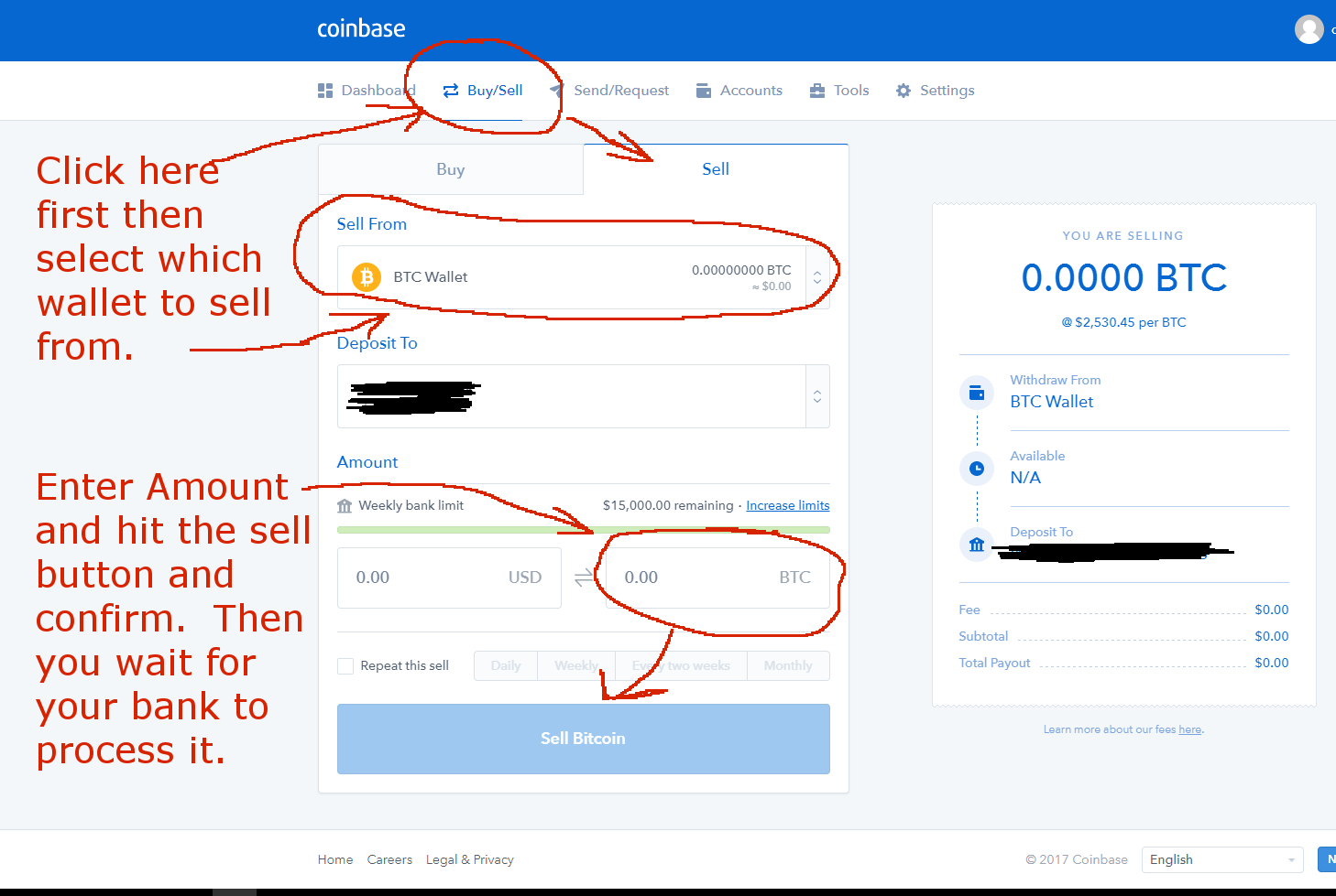 how to raise coinbase limit