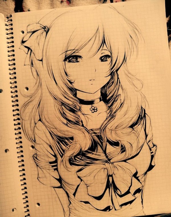 Drawing Pencil Anime Challenge Girl — Steemit