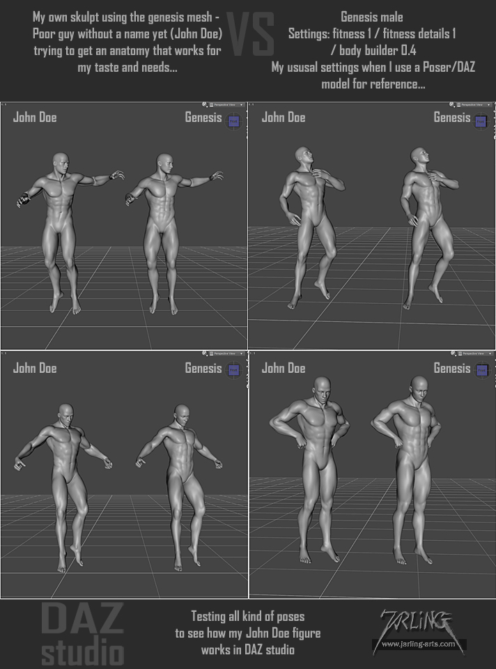 Natural Male in A-Pose in 5 Topologies by valeriik | 3DOcean