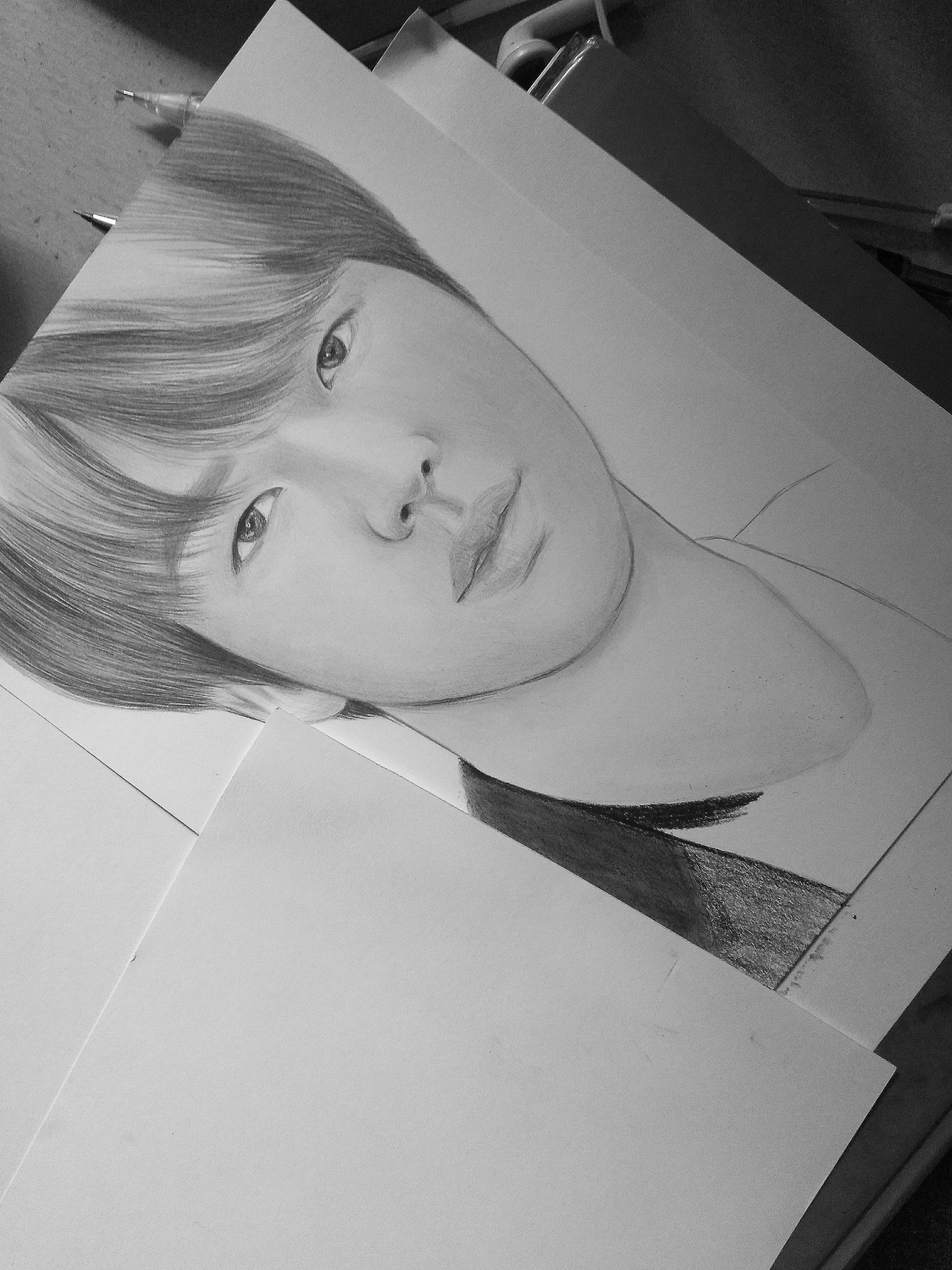 Kim Seok-Jin Drawing Pic - Drawing Skill