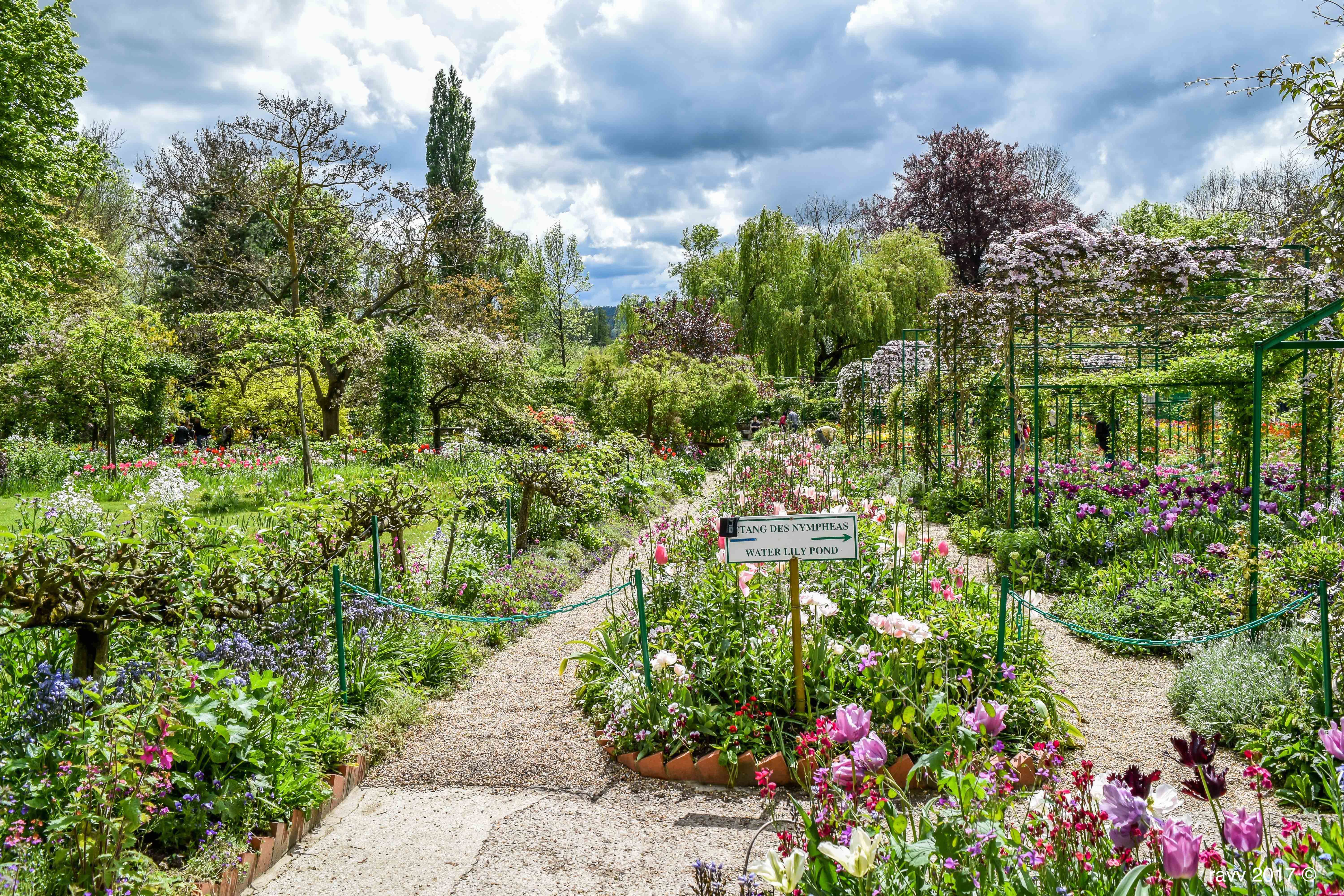 Сад «Клода Моне», Живерни, Франция план парка