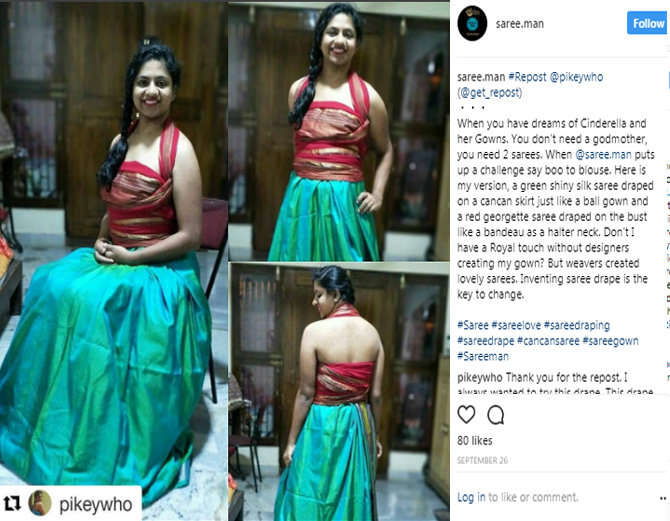 from @pikeywho - Hailing from Karnataka, I always wondered how these  Halakki Vokkaliga tribe wore a saree witho… | Traditional fashion, Saree, Saree  draping styles