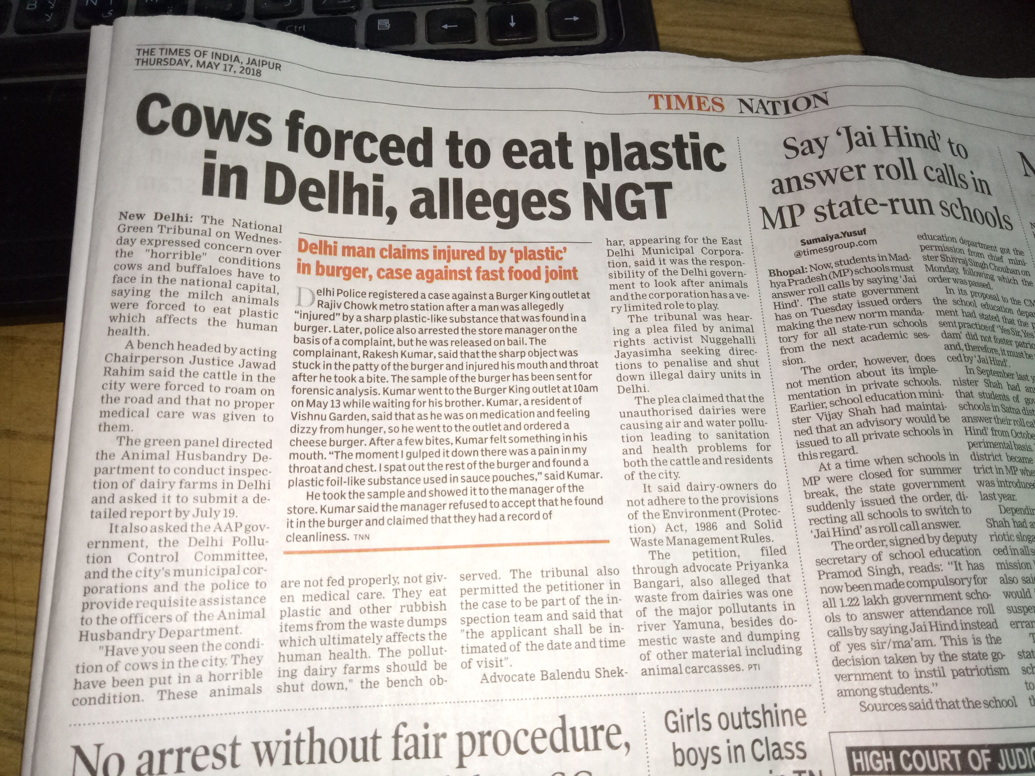 Image result for plastic pollution newspaper articles