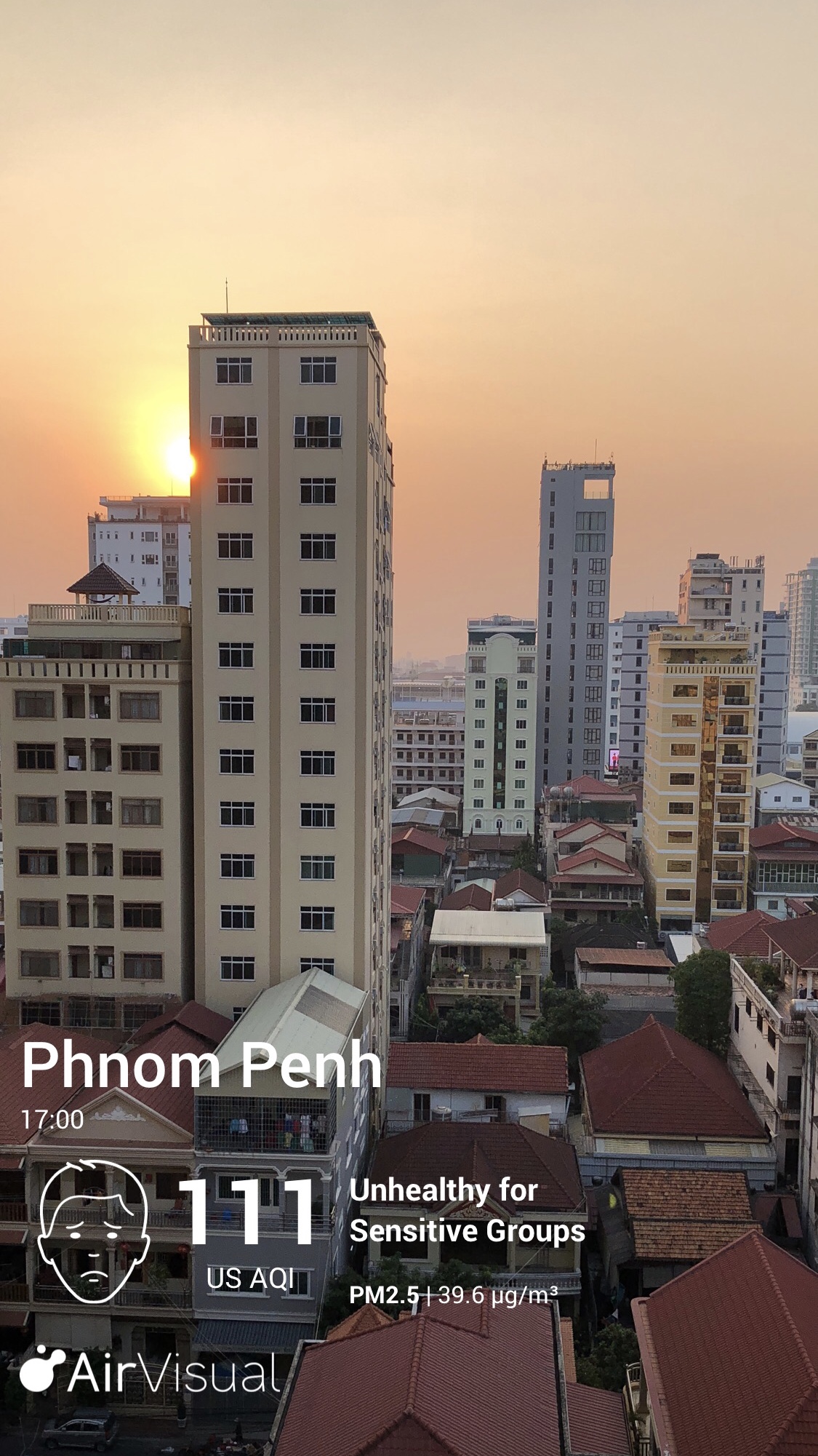 Phnom Penh Air Quality - February 16th, 2018