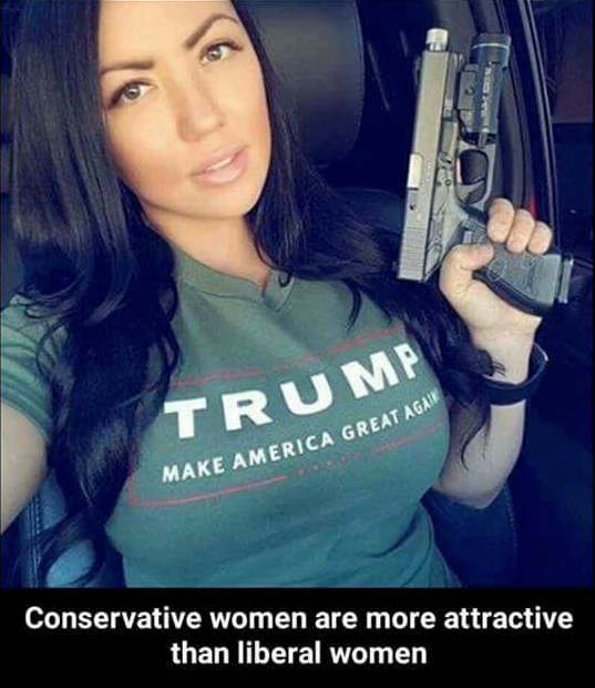 GIRL WITH TRUMP MSHIRT AND GUN.png