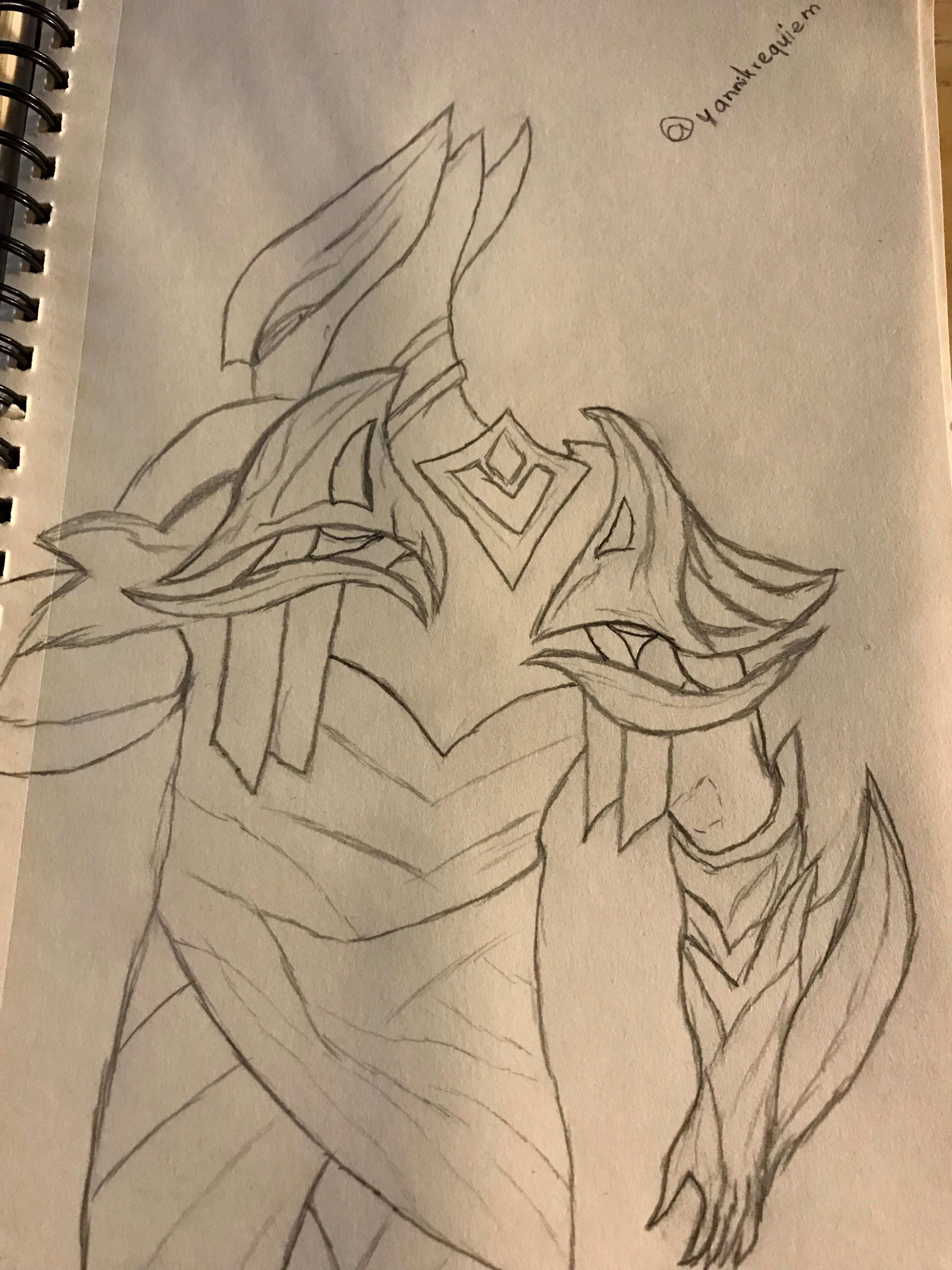 Drawing Of Championship Zed League Of Legends Steemit