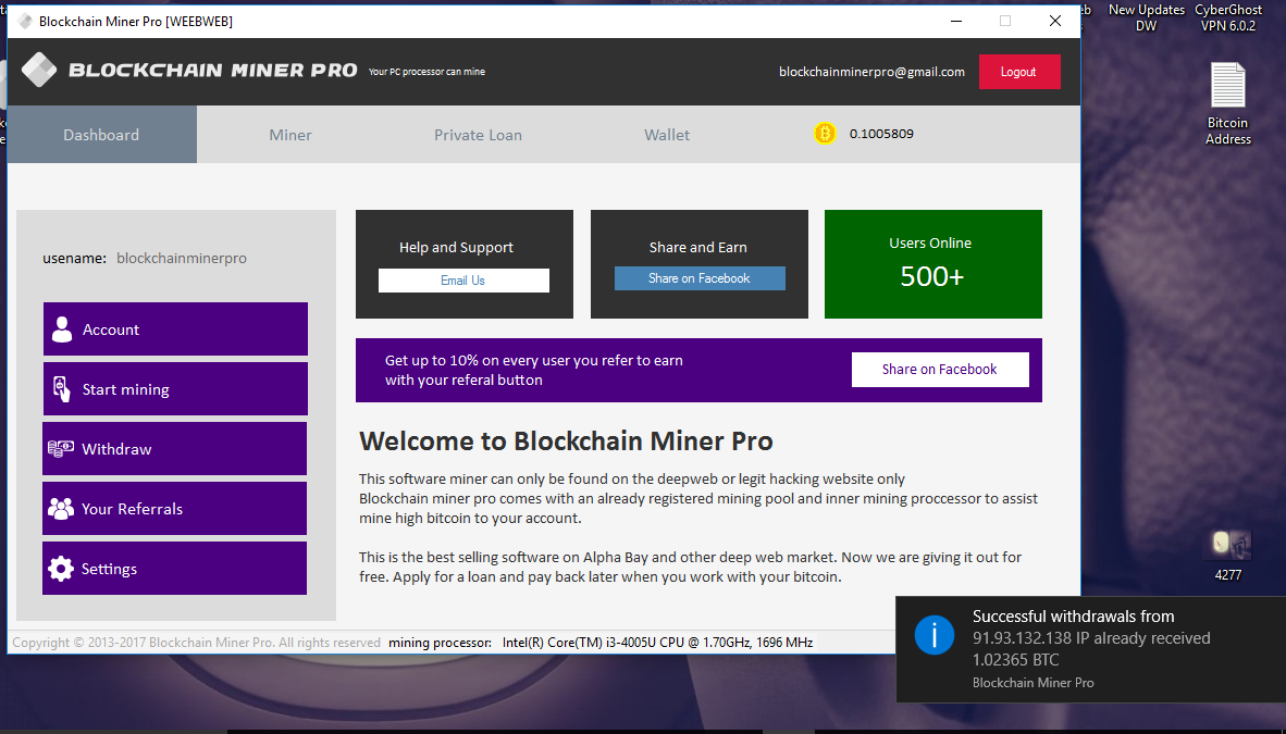 Blockchain Miner Pro Is Legit And Paying 100 Steemit