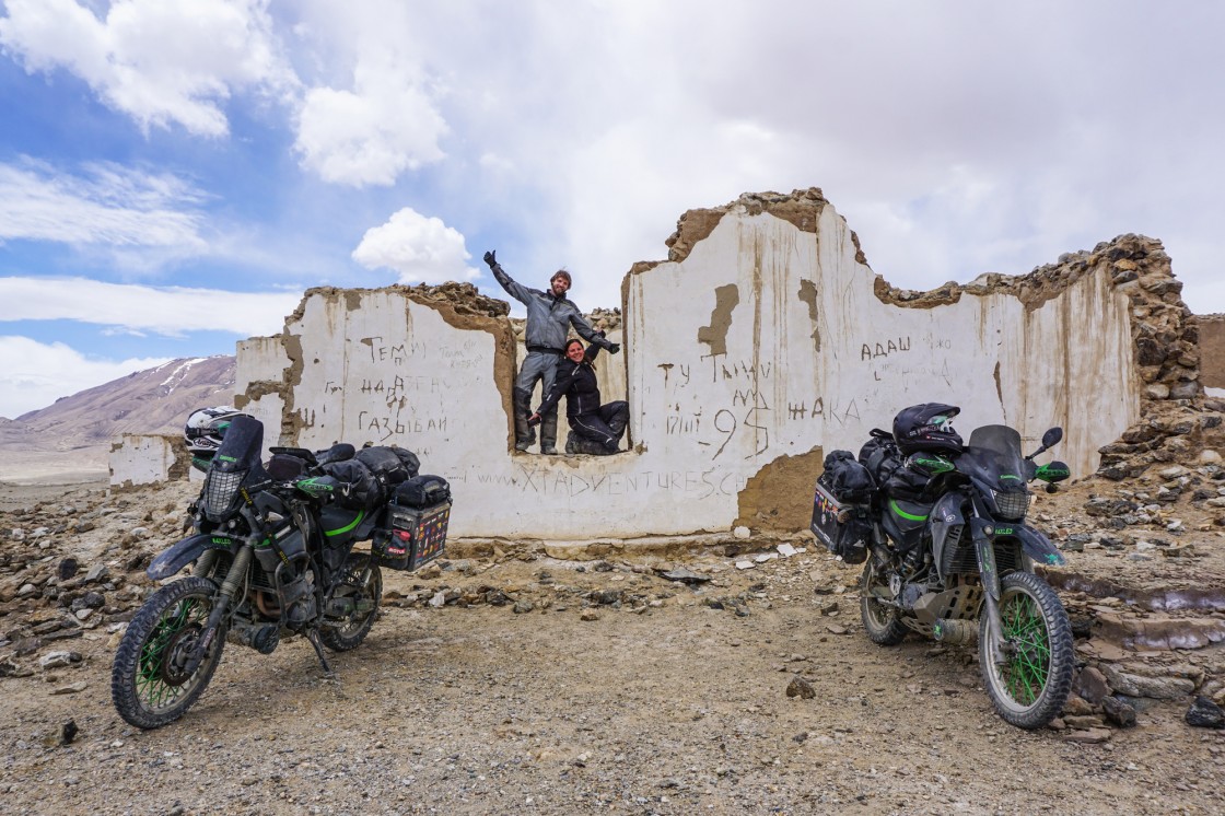 Having a break and cheering at ourself for made it through a swamp area in Tajikistan_1.jpg