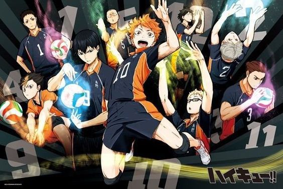 Haikyuu Season 2 Anime Japanese Anime Stuff Haikyuu Manga Haikyu Anime  Poster Crunchyroll Streaming Anime Merch Animated Series Show Karasuno