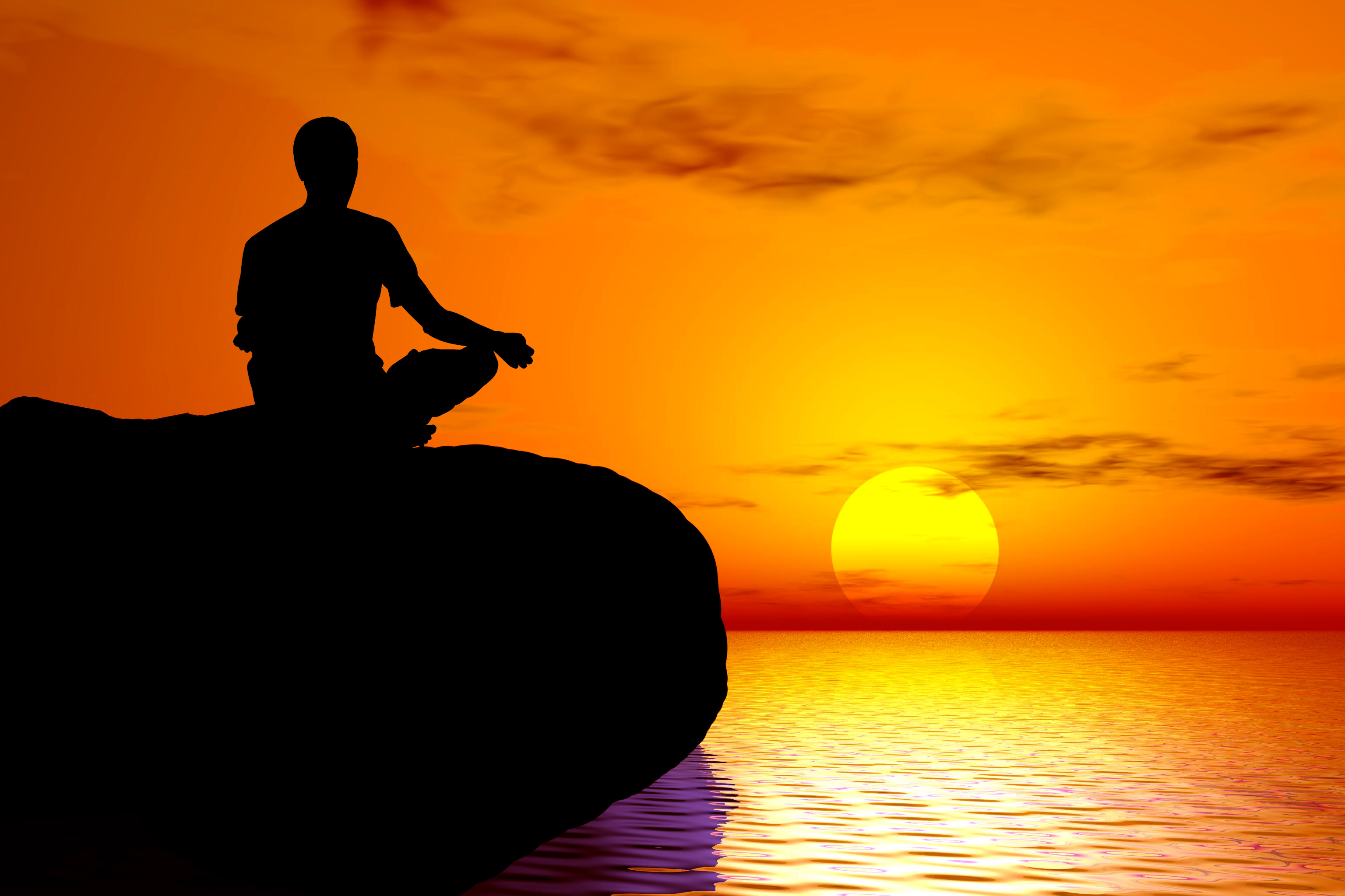 Медитация спокойствие. Духовное спокойствие. Человек на закате. Душевное спокойствие и Гармония. Размышляя о цели