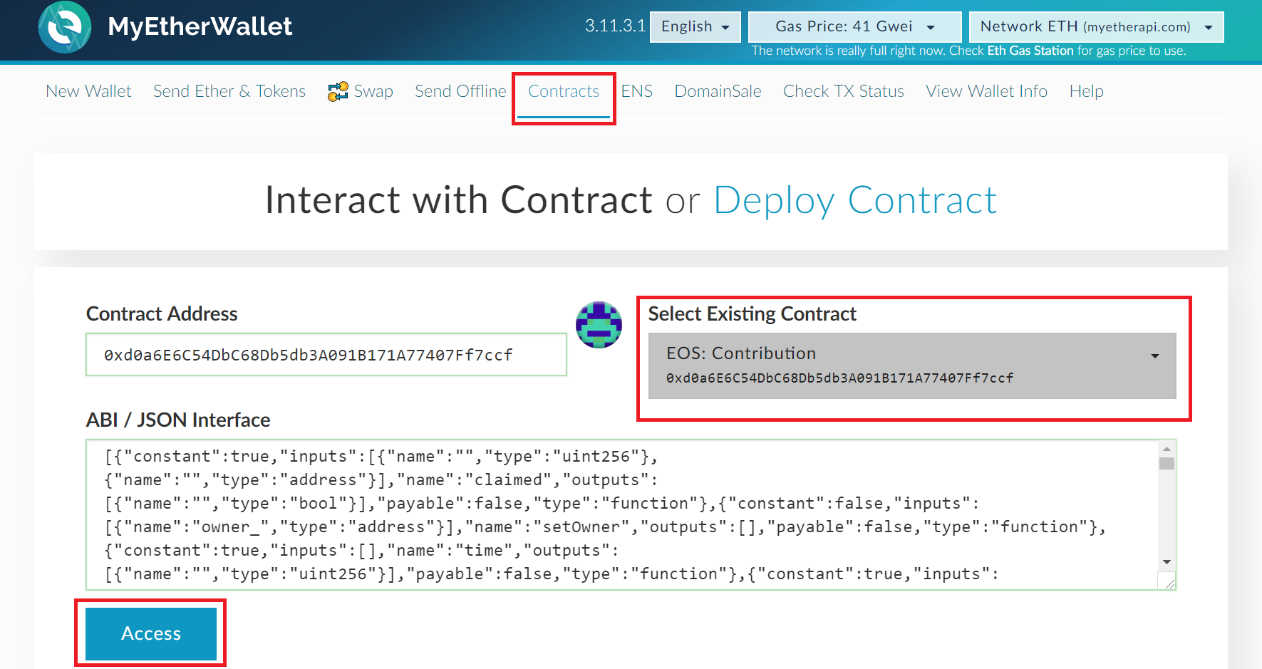 Check If Any Eth Address Has A Registered Eos Public Key Works For Metamask And Myetherwallet Steemit