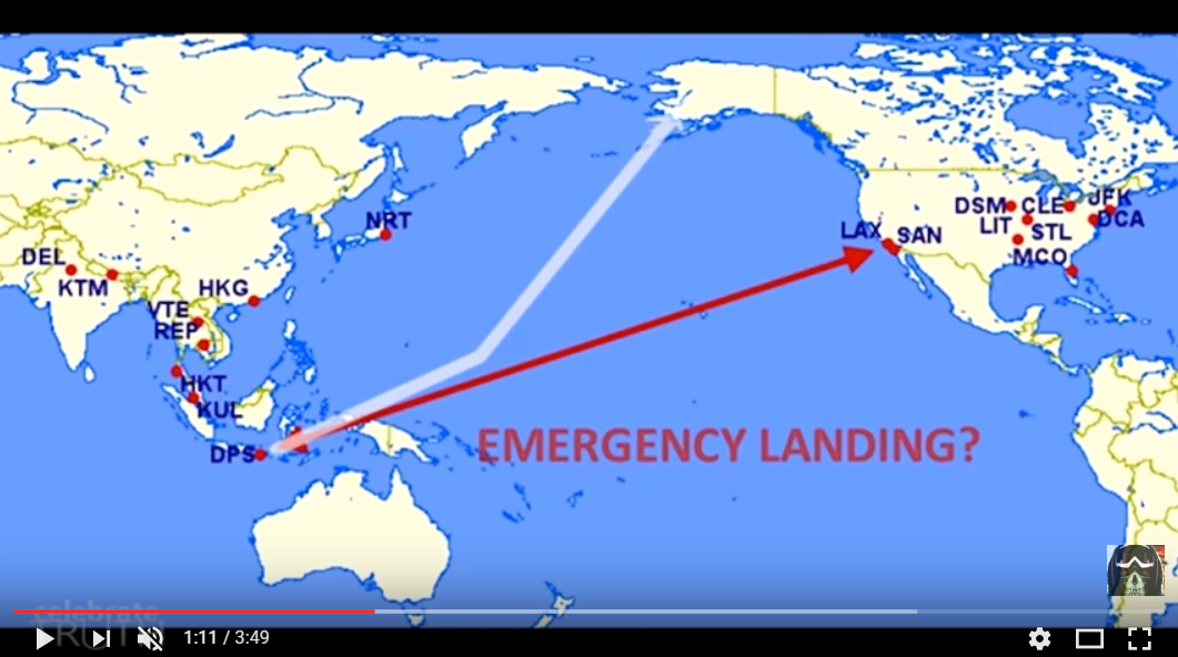 flat earth flight map