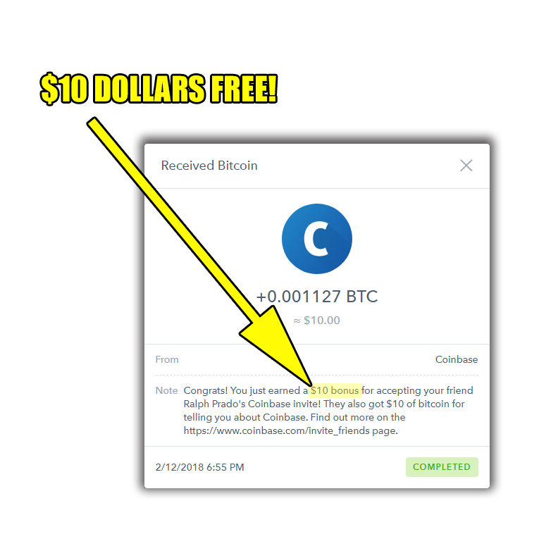Get 10 Free On Coinbase Steemit - 