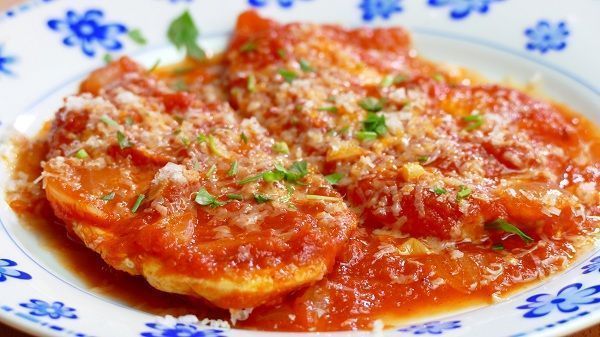 Pechuga de pollo con salsa de tomate al pomodoro — Steemit