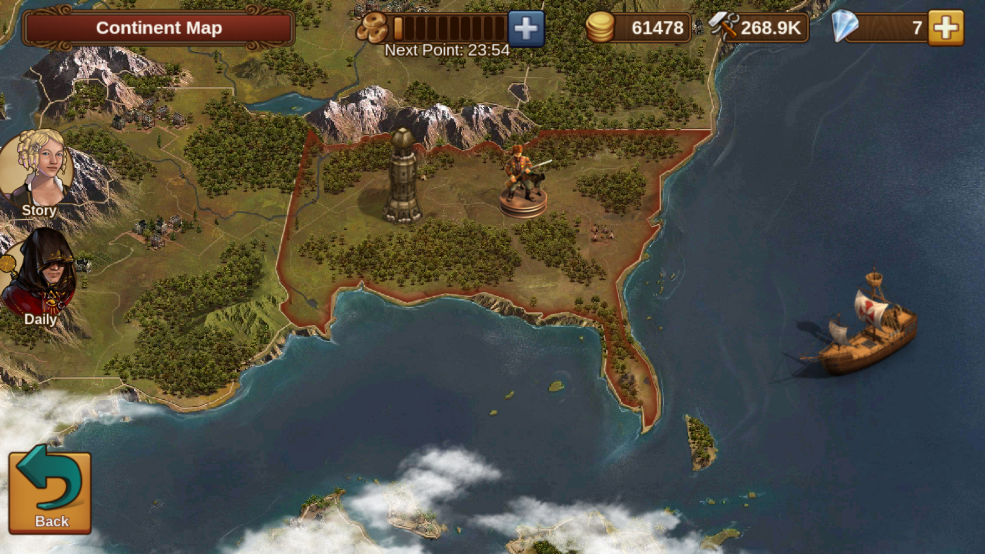 forge of empires virtual future continent map