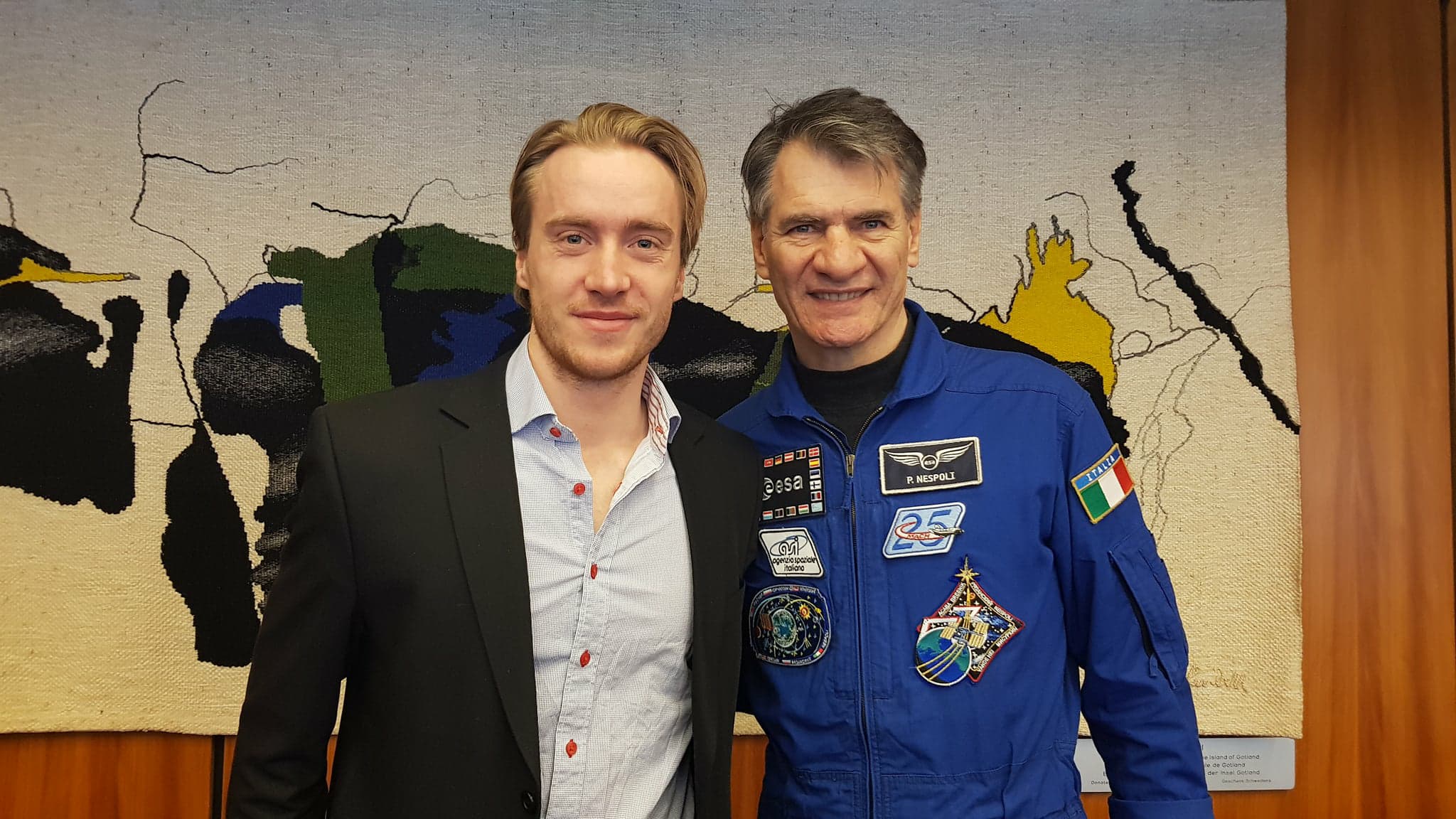 ESA Astronaut Paolo Nespoli ESA HQ Paris Steemit Fredrikaa.jpg