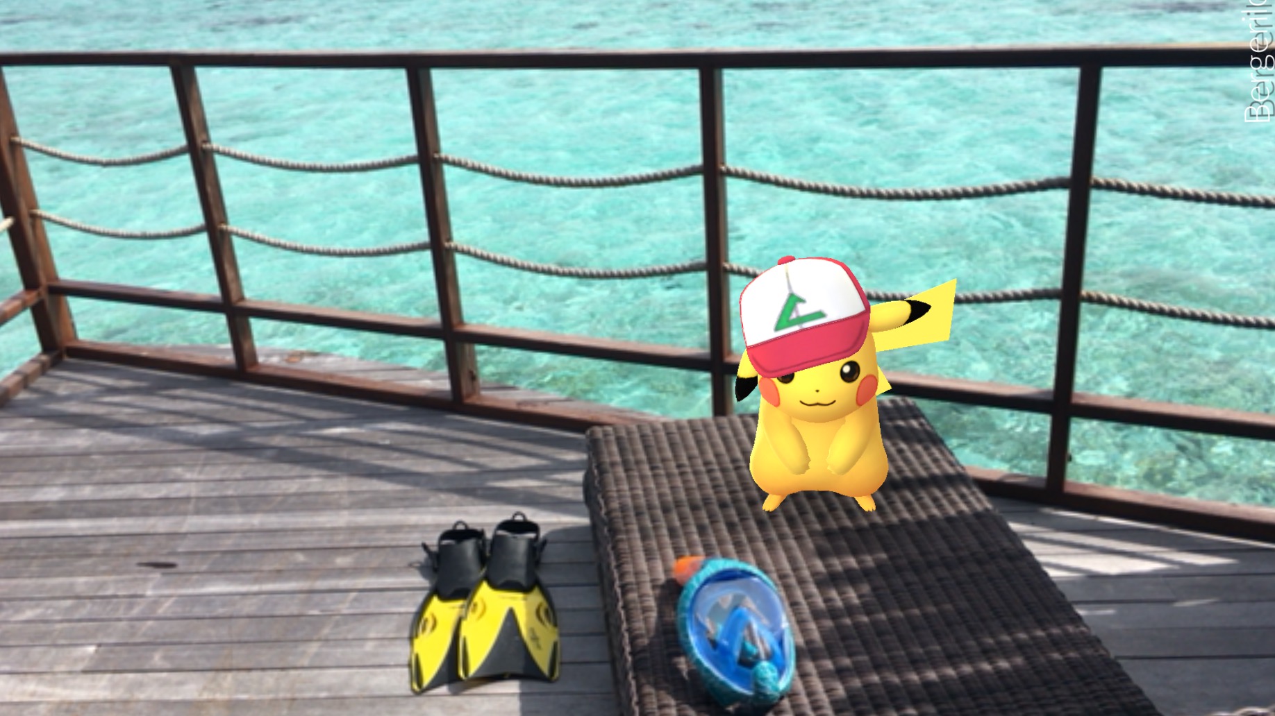 Snorkling With Pikachu Fish Moofushi 1 Steemit