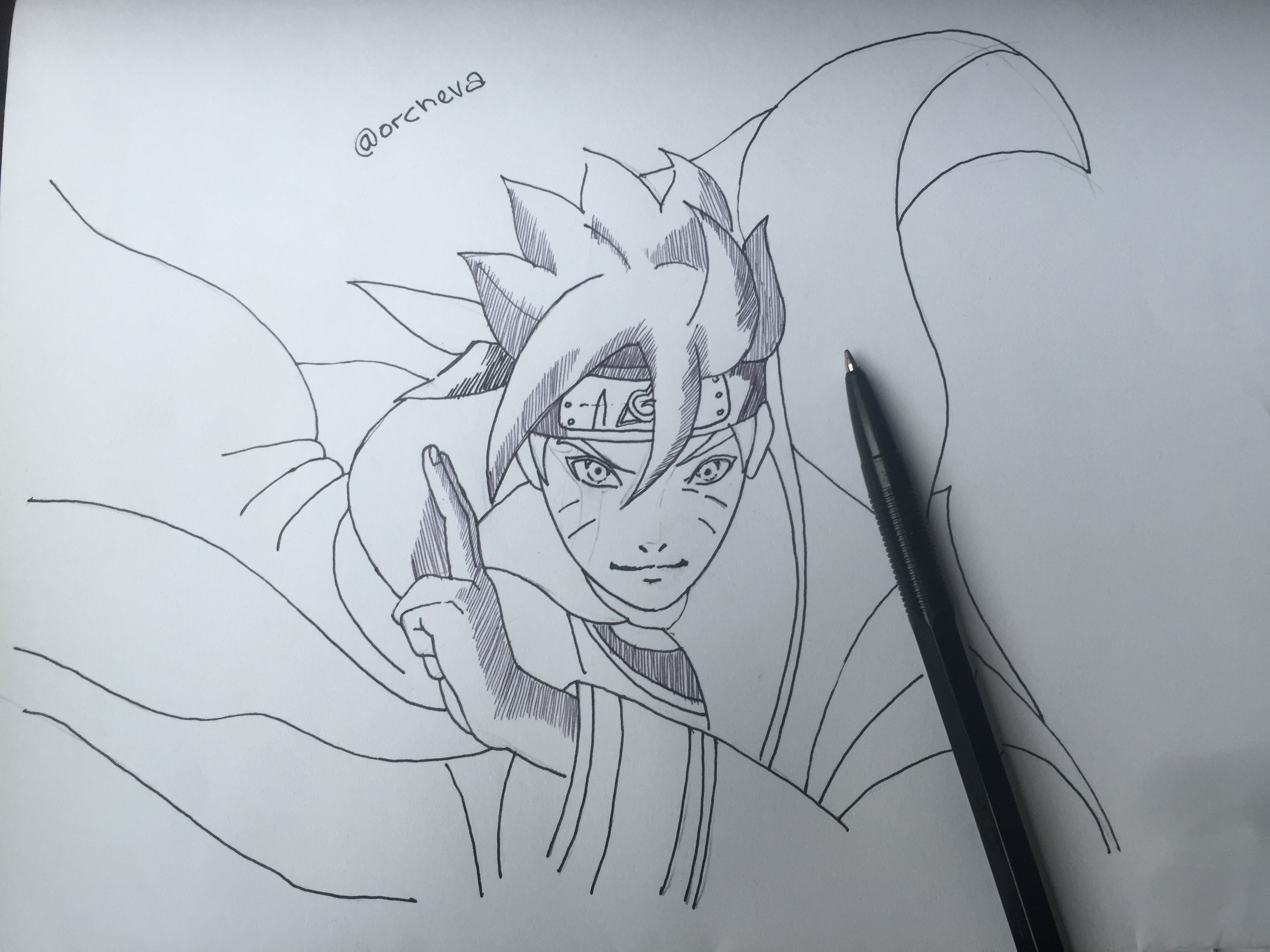  Orcheva Art Boruto for Anime Drawing Challenge 3rd Entry 