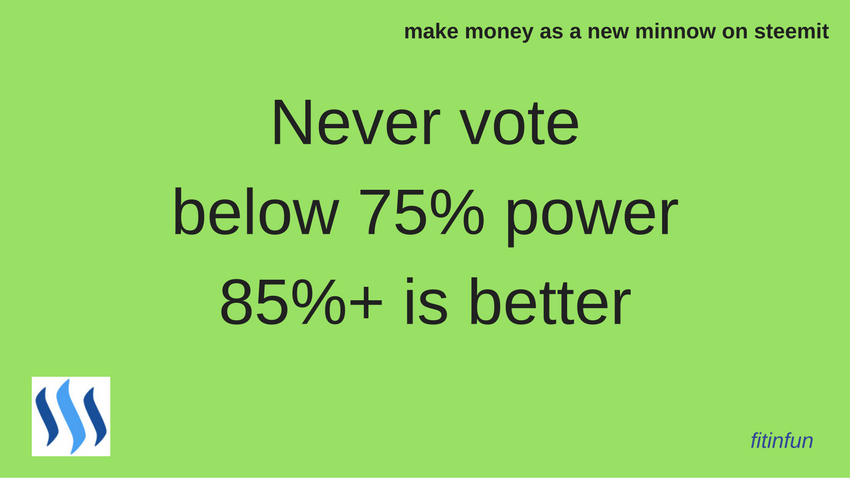 fitinfun How to make money as a new minnow on steemitvoting power.png
