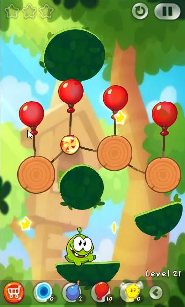 Cut the Rope 2 - Level 1 (3 stars) 