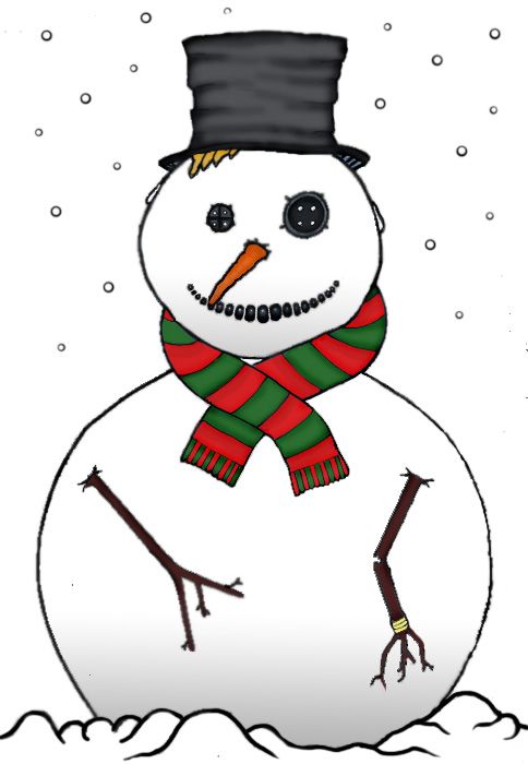 Snowman Drawing, Coloring for Kids & Toddlers | How to Draw a Snowman With  Rainbow Colors - YouTube