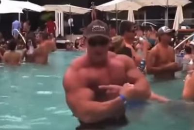 This Bodybuilding Douchebag Gets Totally Ignored By Girl At A Pool Images, Photos, Reviews