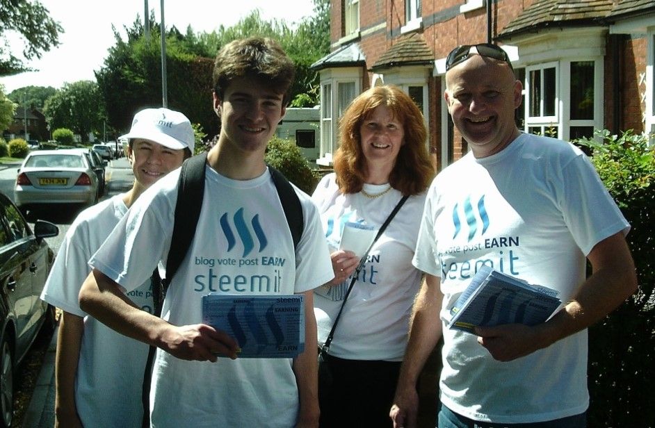 Matthew leafletting in Wolverhampton