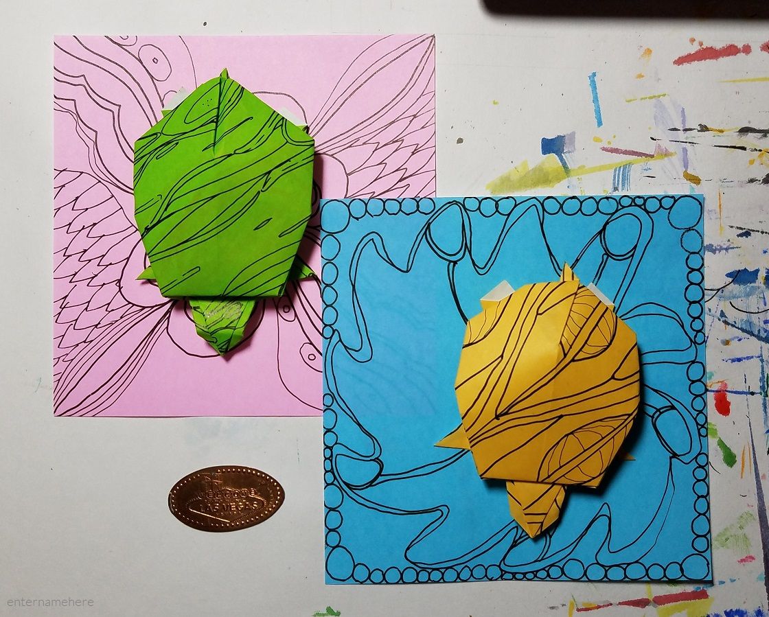 steemit-enternamehere-origami-paper-doodles-pink-yellow-green-blue-turtle.jpg